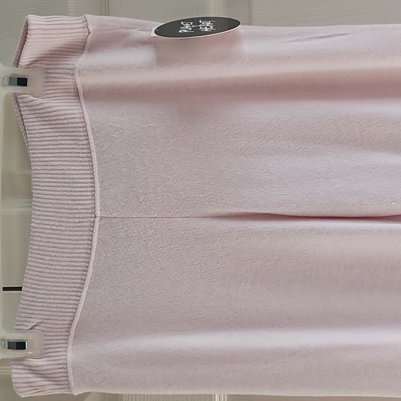 NWT Planet Heart Juniors' Hacci Knit Elastic Waist Soft Flare Bottoms PINK - Picture 5 of 12
